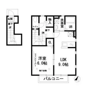 東京都世田谷区上北沢3【アパート】の間取り
