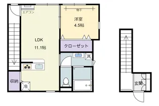 ファブール東力【2階】の間取り