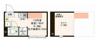 ハーモニーテラス久我山II【1階】の間取り