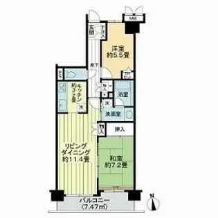 東京都北区浮間3【マンション】の間取り