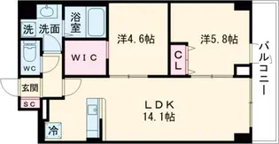KDXレジデンス上板橋【6階】の間取り