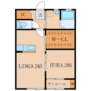 ALO II【1階】の間取り