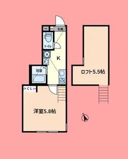 ライトブリックス追浜【2階】の間取り