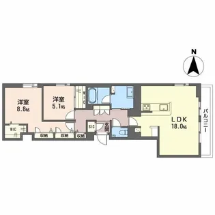 Avance東草深EAST【4階】の間取り