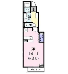 ドルチェI【1階】の間取り