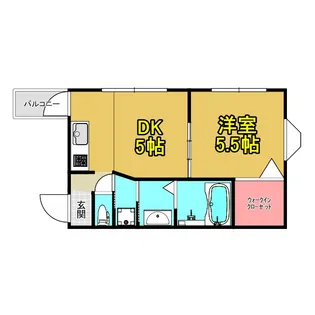 ファンシー都島【5階】の間取り