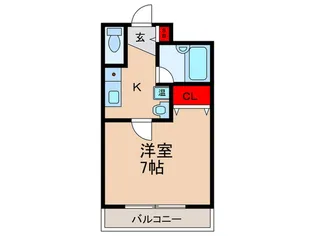 ビギンビル【2階】の間取り