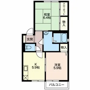 フォーレスマイメール【1階】の間取り