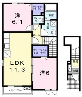 サンヒルズM II【2階】の間取り