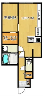 BUENA堀之内南3A棟【1階】の間取り