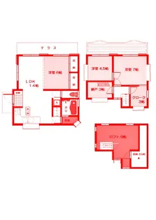 神奈川県川崎市宮前区馬絹1【一戸建】の間取り