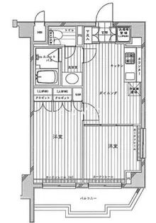 ルーブル飯田橋【4階】の間取り