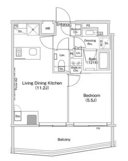 ザ・パークハビオ渋谷クロス【10階】の間取り