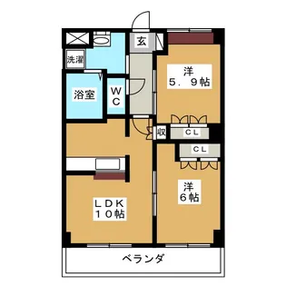 ソレイユ【1階】の間取り