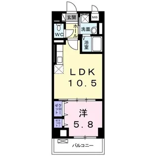 クレスト湘南【4階】の間取り