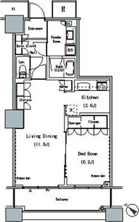 THE TOKYO TOWERS MIDTOWER【19階】の間取り
