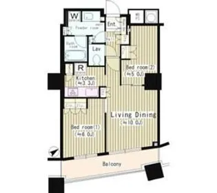 ザ・パークハウス 西新宿タワー60【27階】の間取り