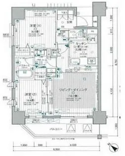 パレステージ神田【2階】の間取り