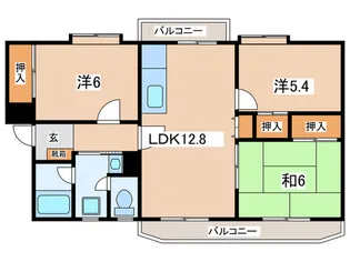 グリーンヒル飯島の間取り