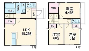 千葉県市川市北方2【一戸建】の間取り