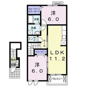 セレーノB【2階】の間取り