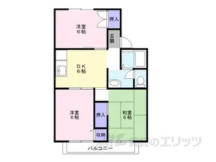 ボナールシャトーA【1階】の間取り