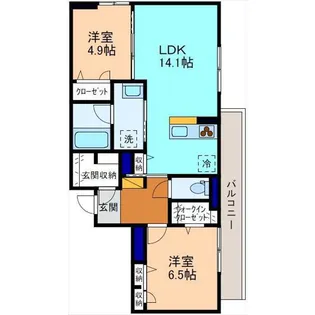シェール・クール【2階】の間取り