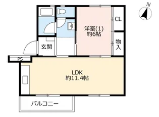 UR千葉幸町【4階】の間取り