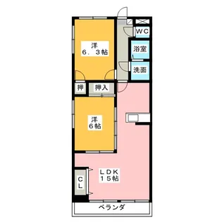 グランドステージ桜ヶ丘【3階】の間取り