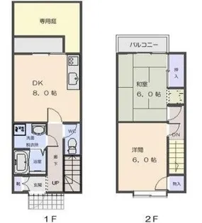 ユトリピアF-1【1階】の間取り