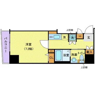 ガリシア日本橋水天宮II【3階】の間取り