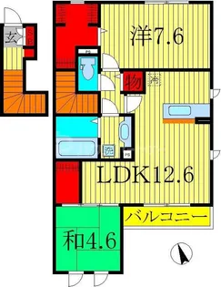 京 V【2階】の間取り