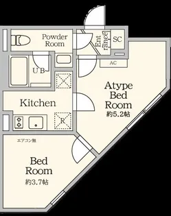 AGRACES北新宿II【1階】の間取り