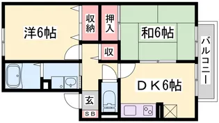 メゾンドアヴニール板宿【2階】の間取り
