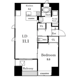 FELICE(フェリーチェ)【12階】の間取り