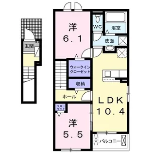 アドバンスII【2階】の間取り