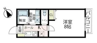 ブラン・ド・ノワール【2階】の間取り