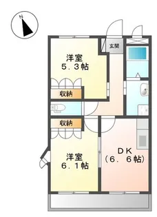 明和マンションI【2階】の間取り