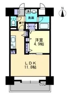 Poisson Marche 倉敷【4階】の間取り