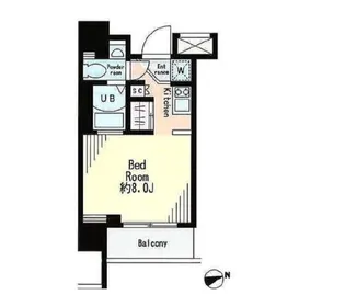 レジディア市谷薬王寺【9階】の間取り