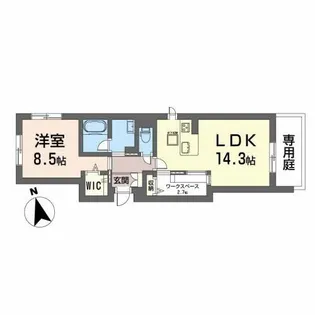 プロムナード【1階】の間取り