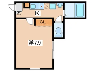 神奈川集合住宅A棟【3階】の間取り