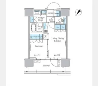 HARUMIFLAG PORT VILLAGE C棟【12階】の間取り