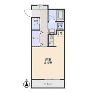 ノエル赤城【1階】の間取り