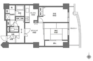 文京グリーンコートビュータワー本駒込B棟【12階】の間取り