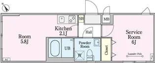 de-Zay(南池袋)【4階】の間取り