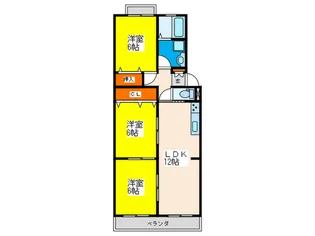 ベルコーポ【2階】の間取り