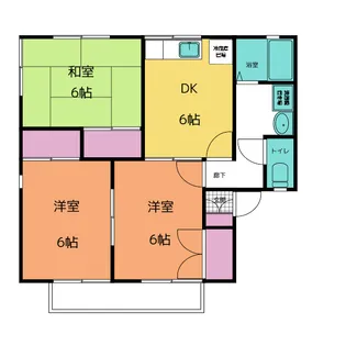 ロイヤルハイツ A【1階】の間取り