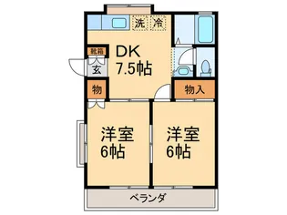 ロイヤルハイツ I【1階】の間取り