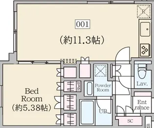 ReveResidence初台の間取り
